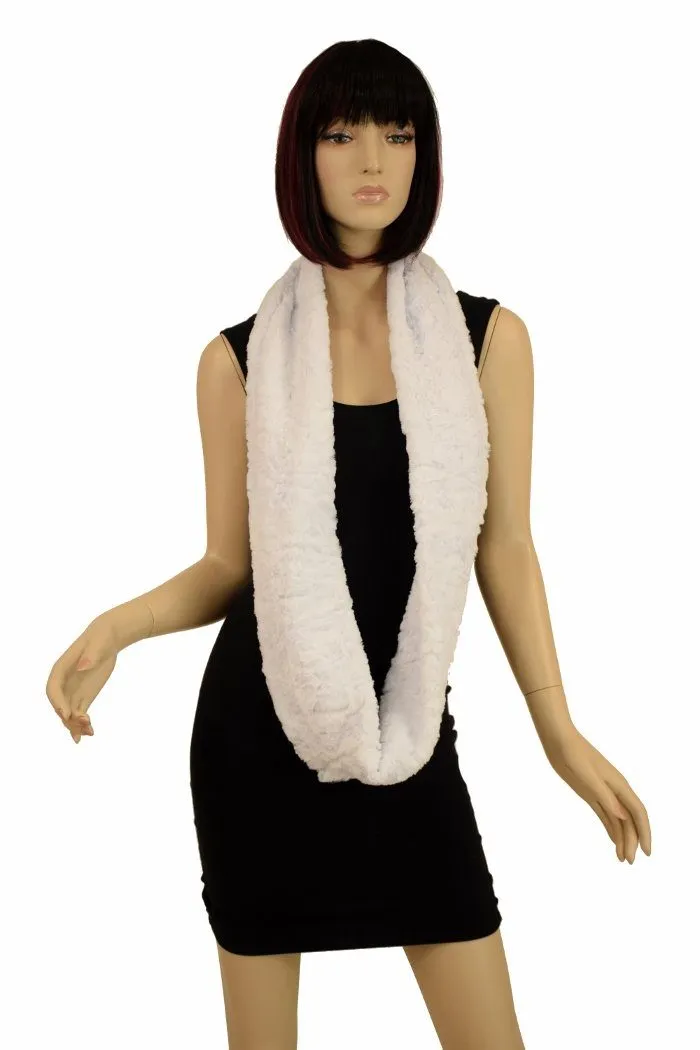 4PC  White Minky Accessory Set