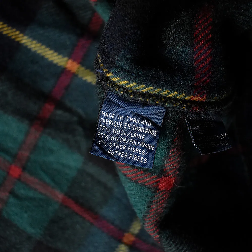 90's TOMMY HILFIGER チェック柄 ダッフルコート 240128