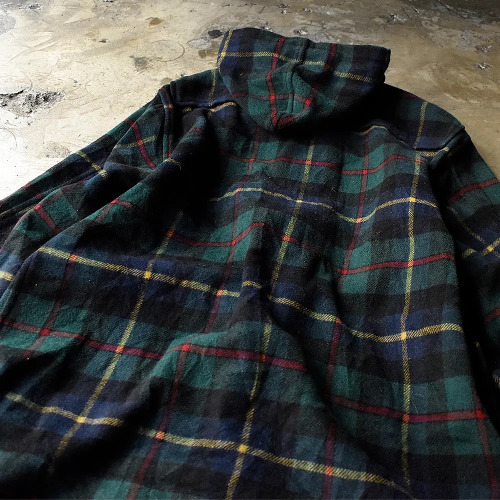 90's TOMMY HILFIGER チェック柄 ダッフルコート 240128