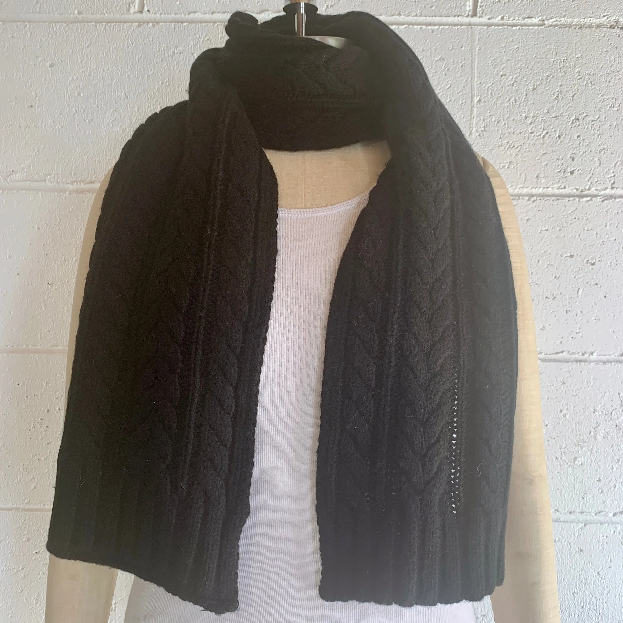 Absolutely.  I'M in!  100% Pure Merino Wool Jumbo Cable Knit Scarf, Jett Black
