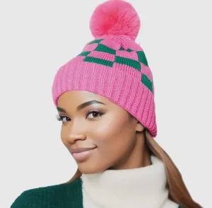 Alpha Kappa Alpha Inspired Beanie Hat AKA