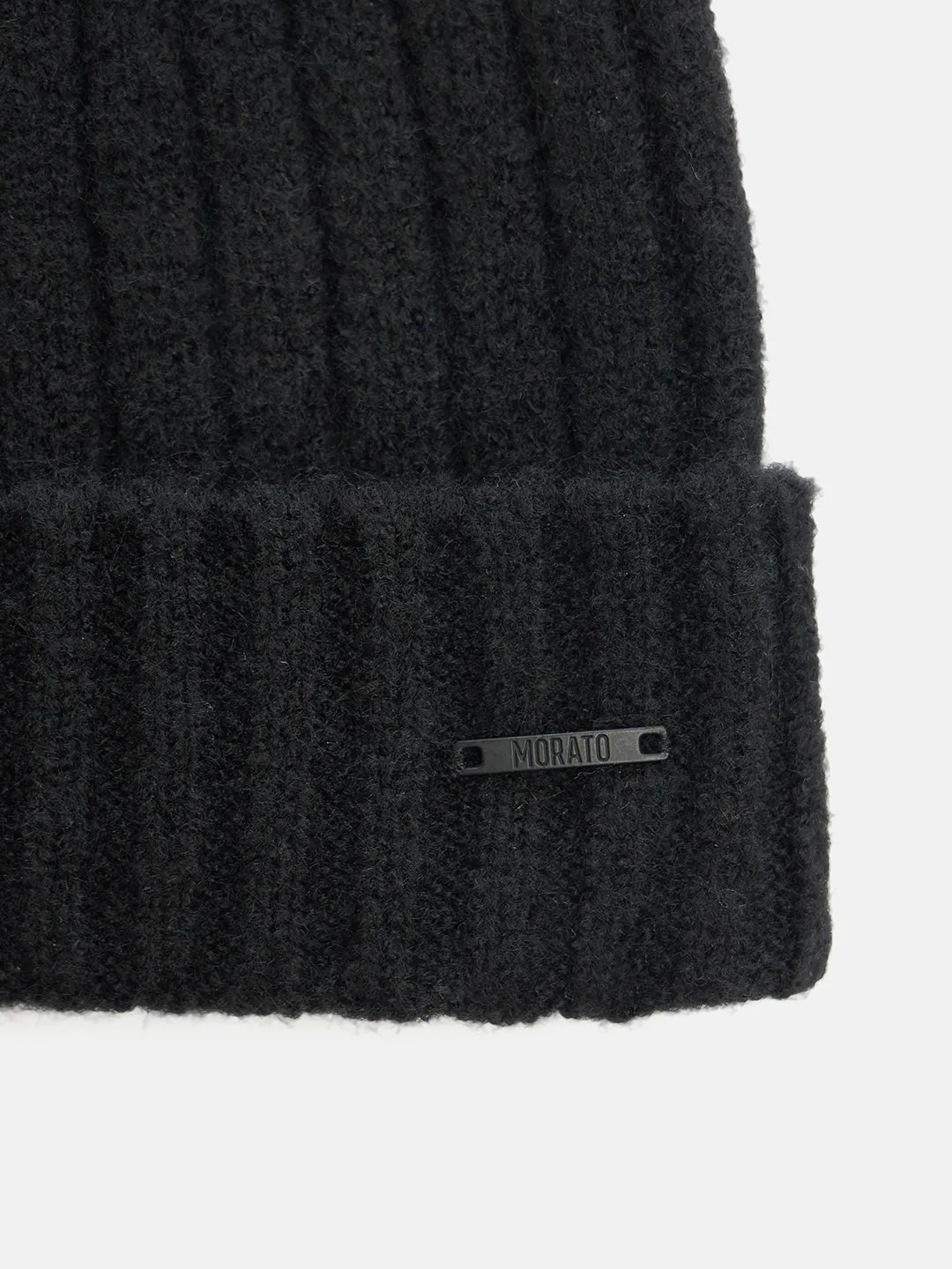 Antony Morato Men Black Solid Beanie