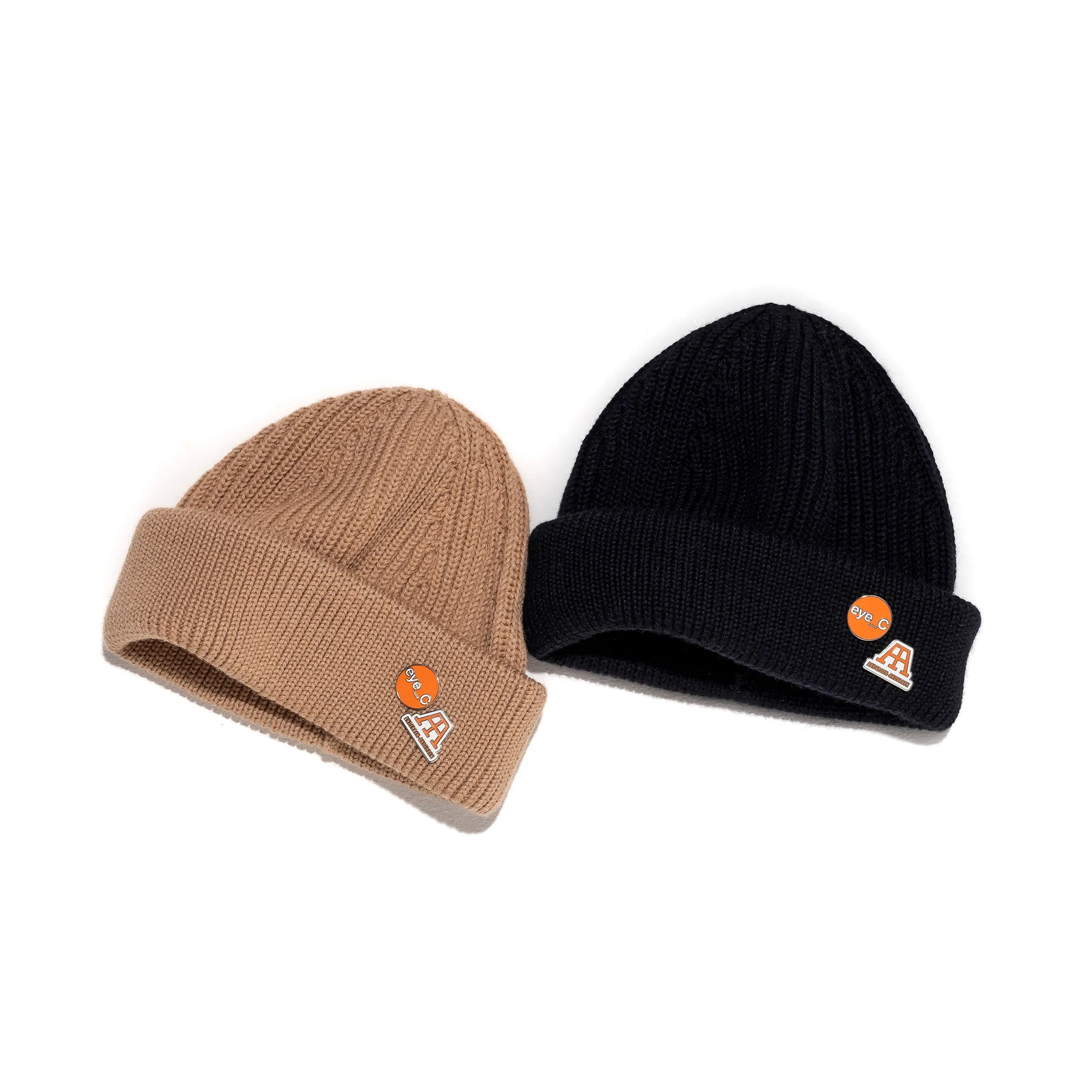 Beanie Medium Double Fold Camel