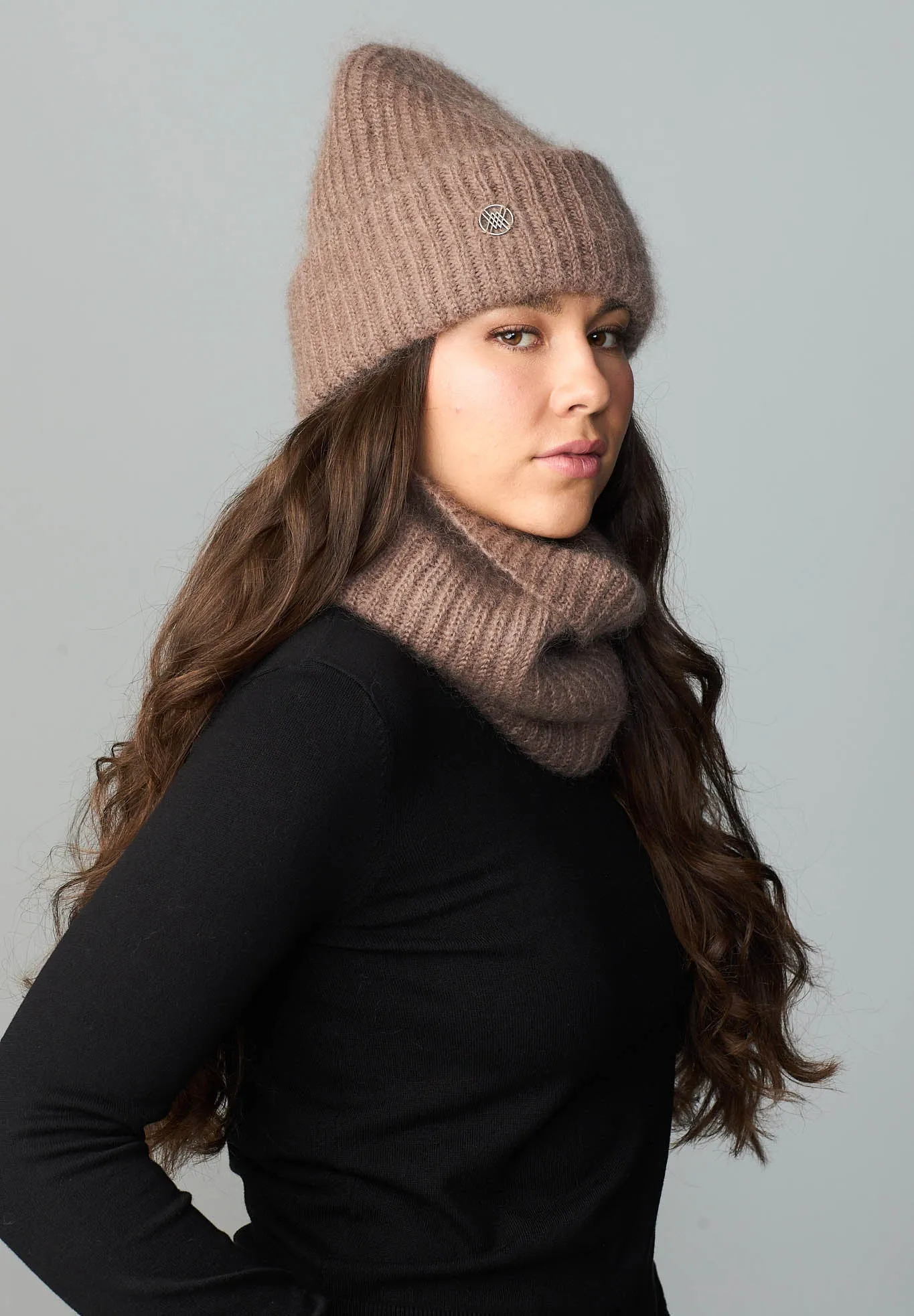 BERRY RIB BEANIE - Mocca