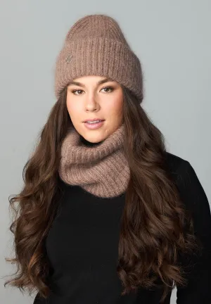 BERRY RIB BEANIE - Mocca
