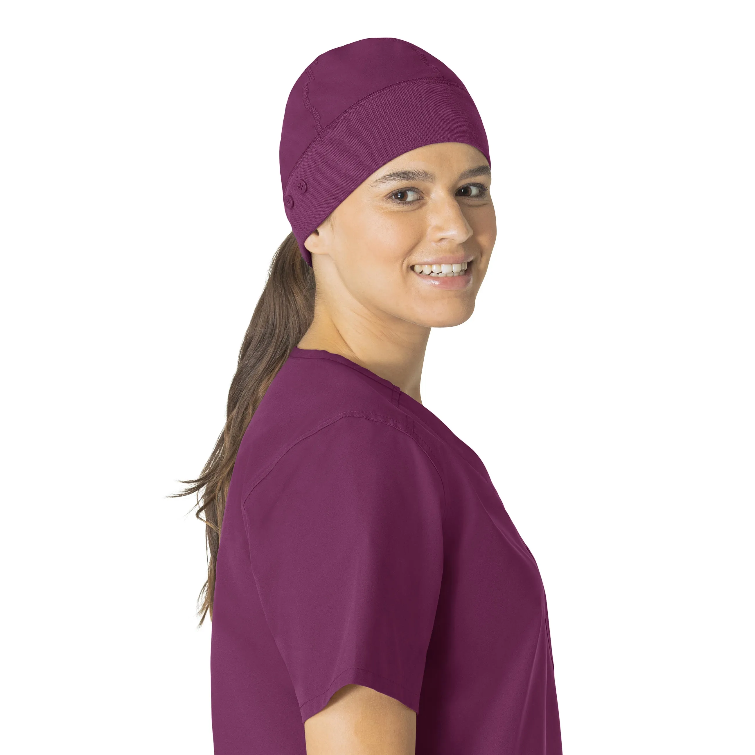 Carhartt Force Essentials Unisex Beanie Scrub Cap - Wine