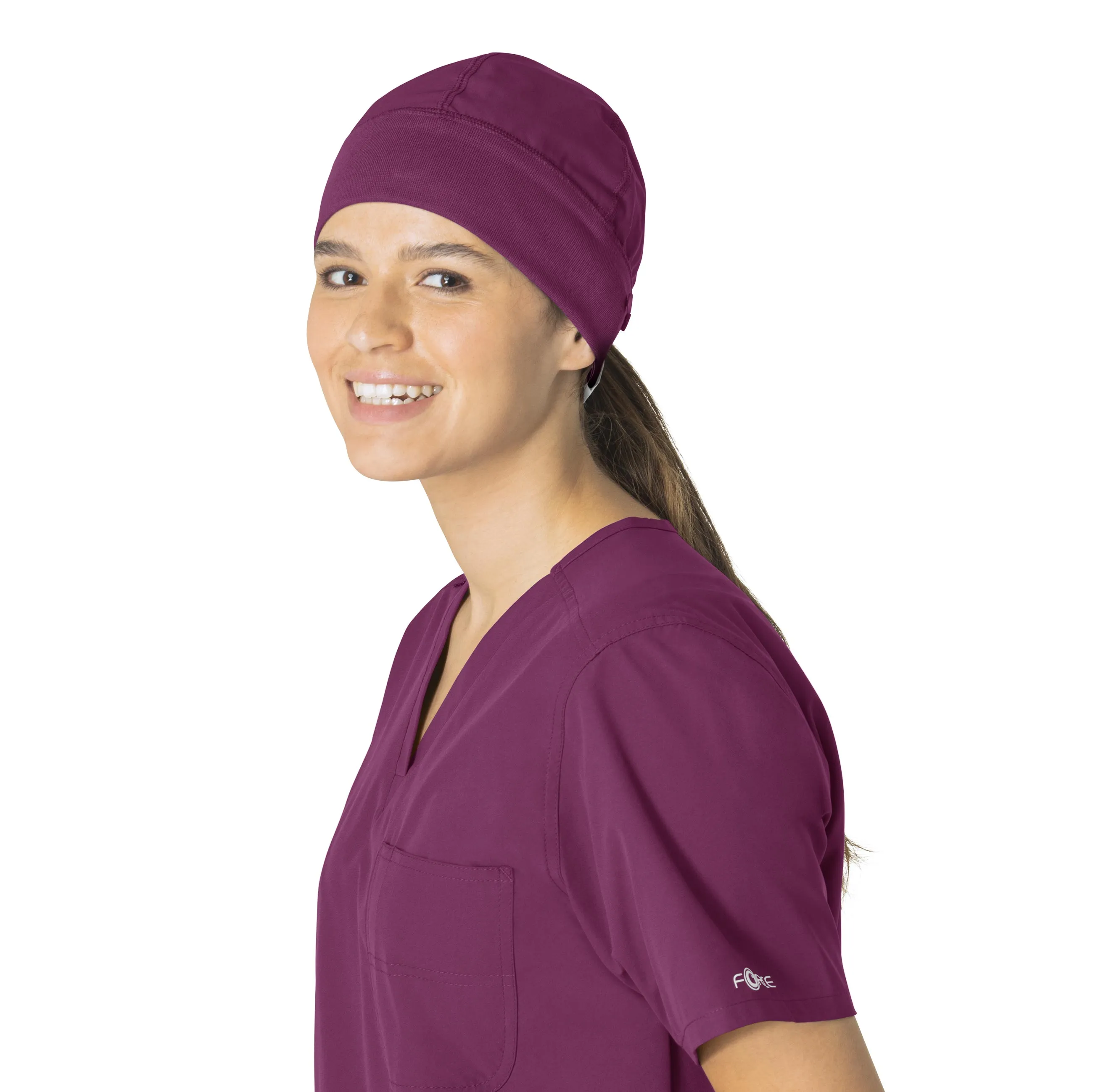 Carhartt Force Essentials Unisex Beanie Scrub Cap - Wine