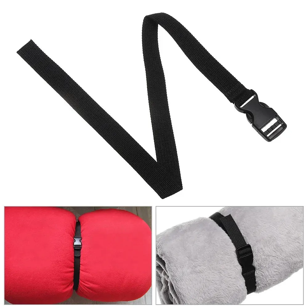 Color: WHITE - 0.5-3M Black Durable Nylon Travel Tied Cargo Tie