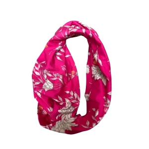 Cotton Infinity Scarf - Strawberry Floral