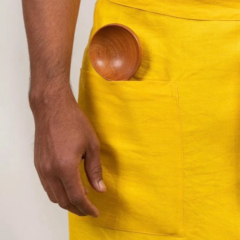 Cross Back Pocketed Apron | Anti Microbial Hemp Fabric | Durable & Multi-Purpose
