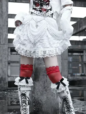 Cross Skirt Chain Punk Rivet
