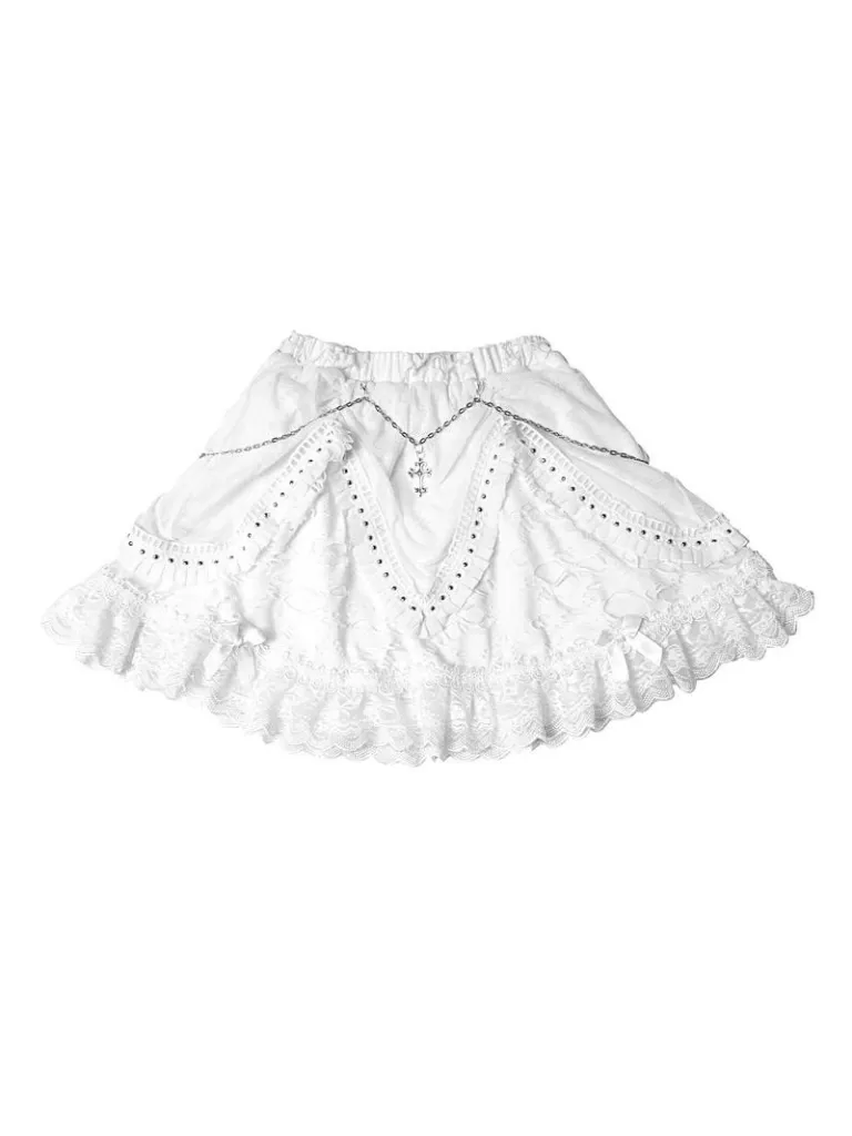 Cross Skirt Chain Punk Rivet
