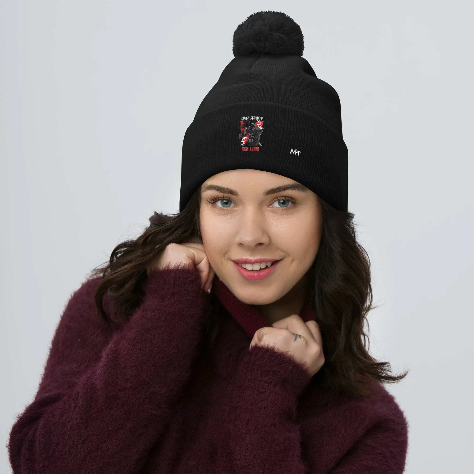 Cyber Security Red Team V3 - Pom-Pom Beanie