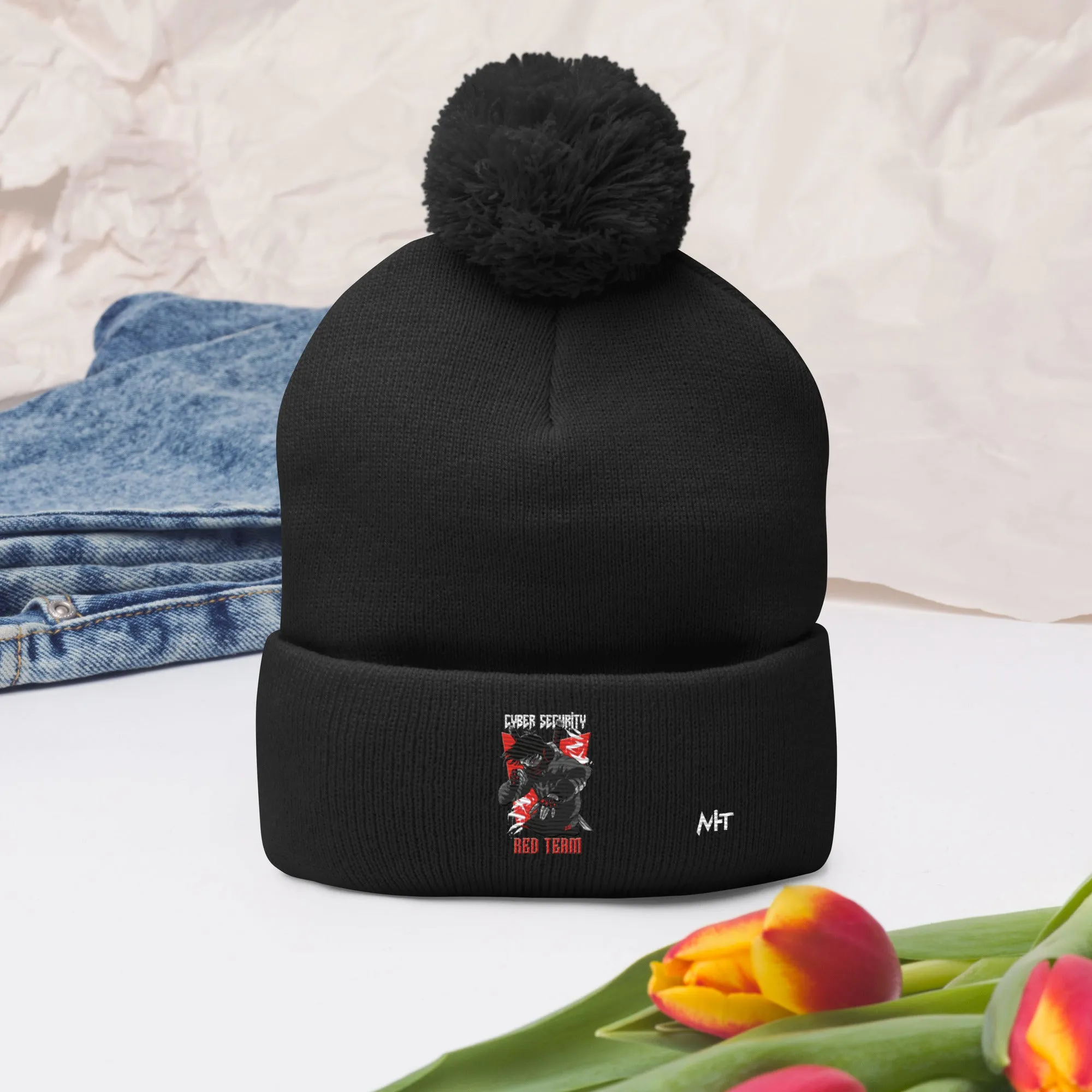 Cyber Security Red Team V3 - Pom-Pom Beanie