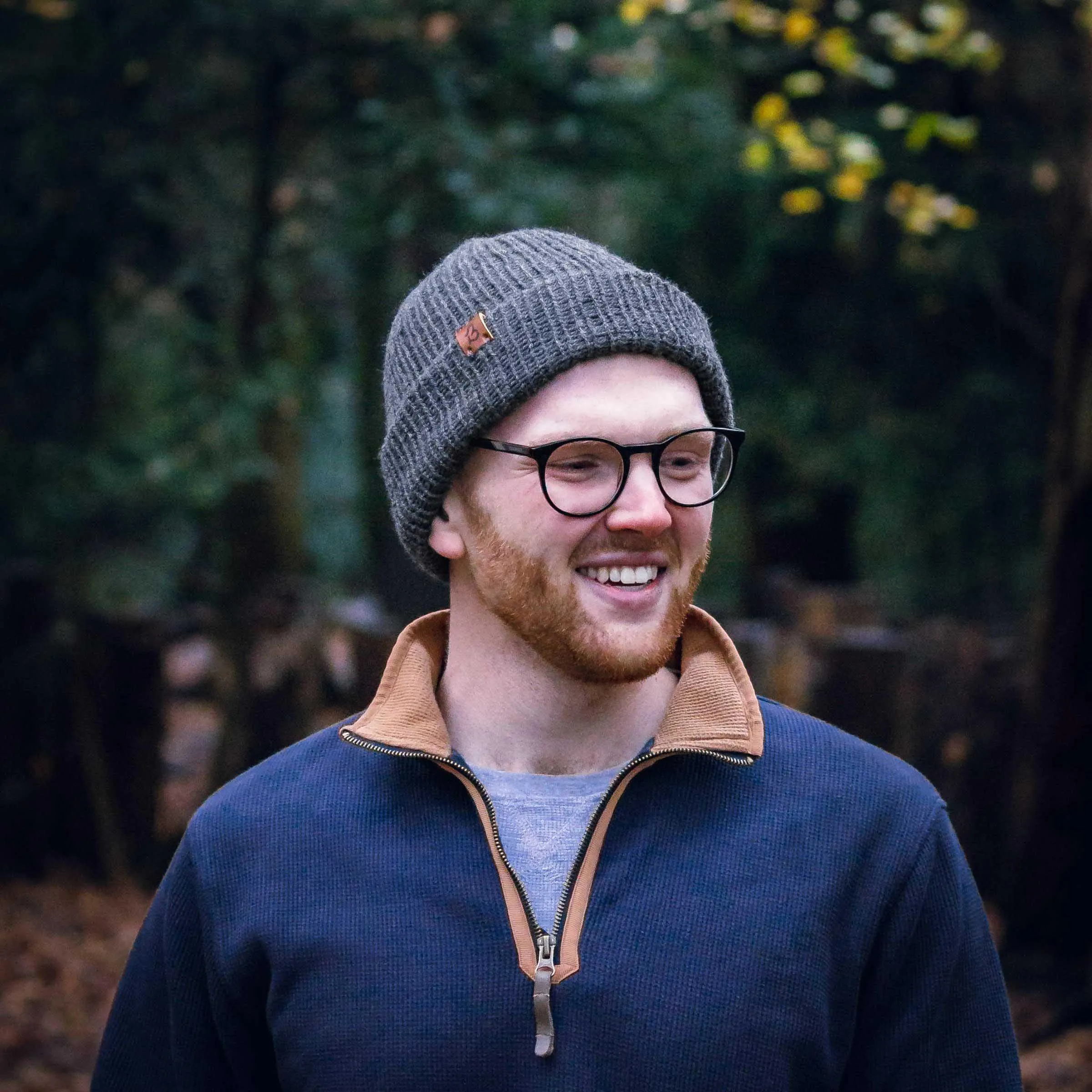 Dark Plum Wooly Beanie Hat