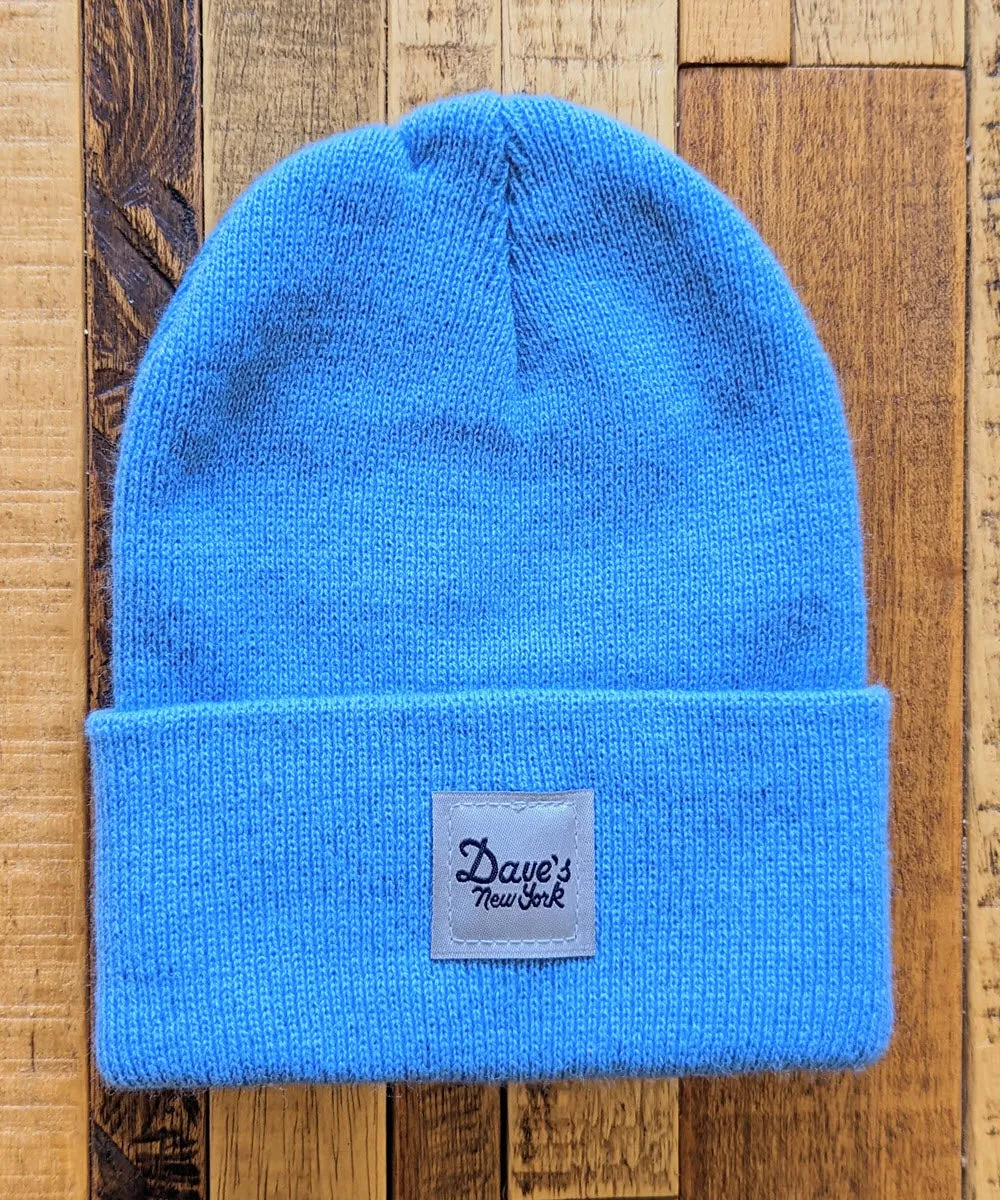 Dave&#39;s New York Kids&#39; Vintage Logo Beanie - Carolina Blue