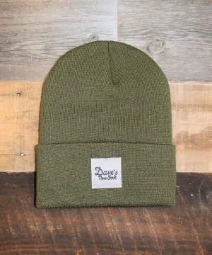 Dave&#39;s New York Vintage Logo Beanie - Army Green