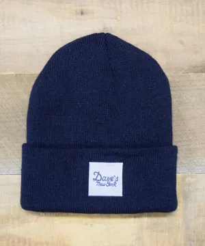 Dave&#39;s New York Vintage Logo Beanie - Navy