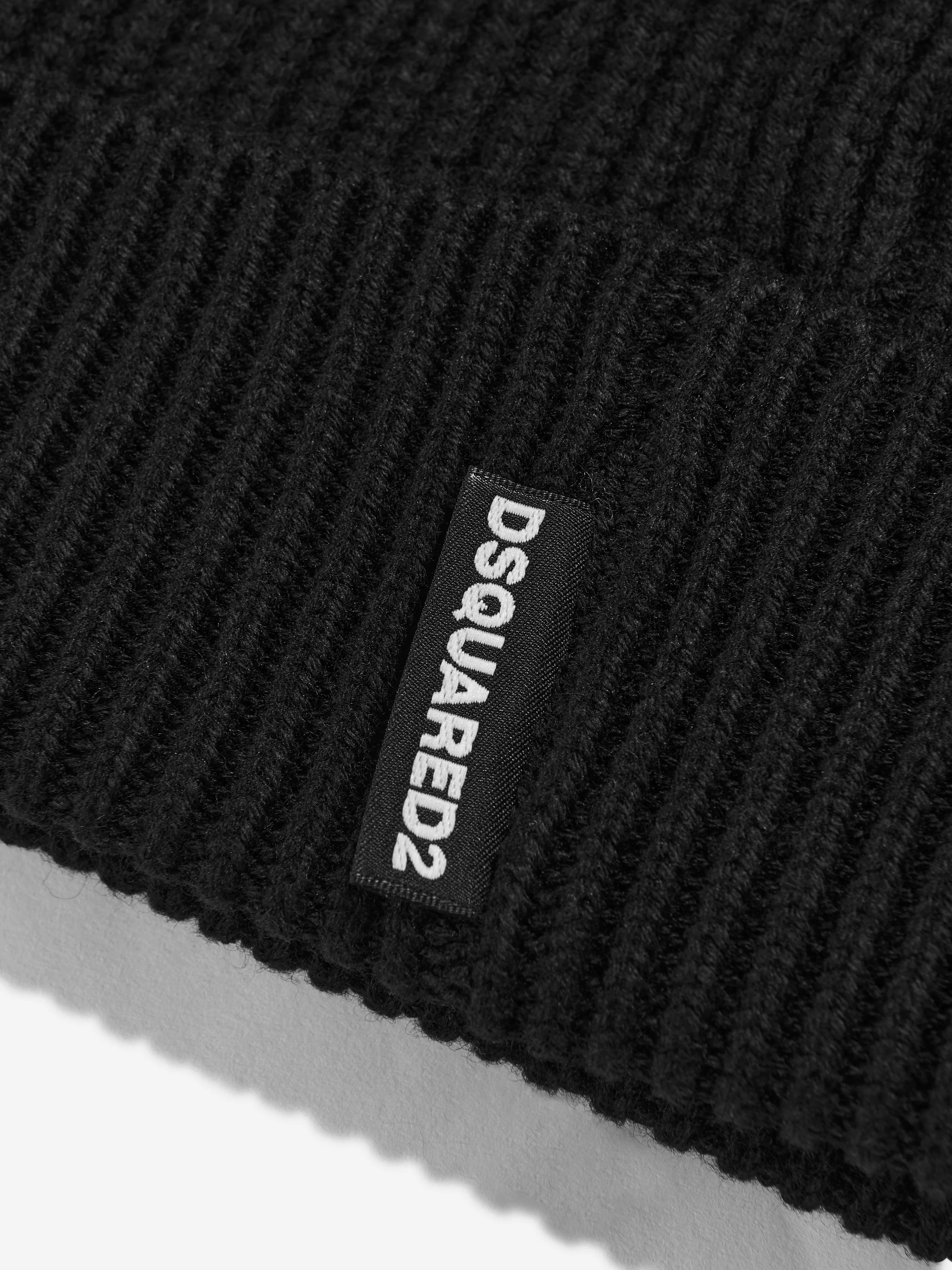 Dsquared2 Kids Icon Beanie Hat in Black
