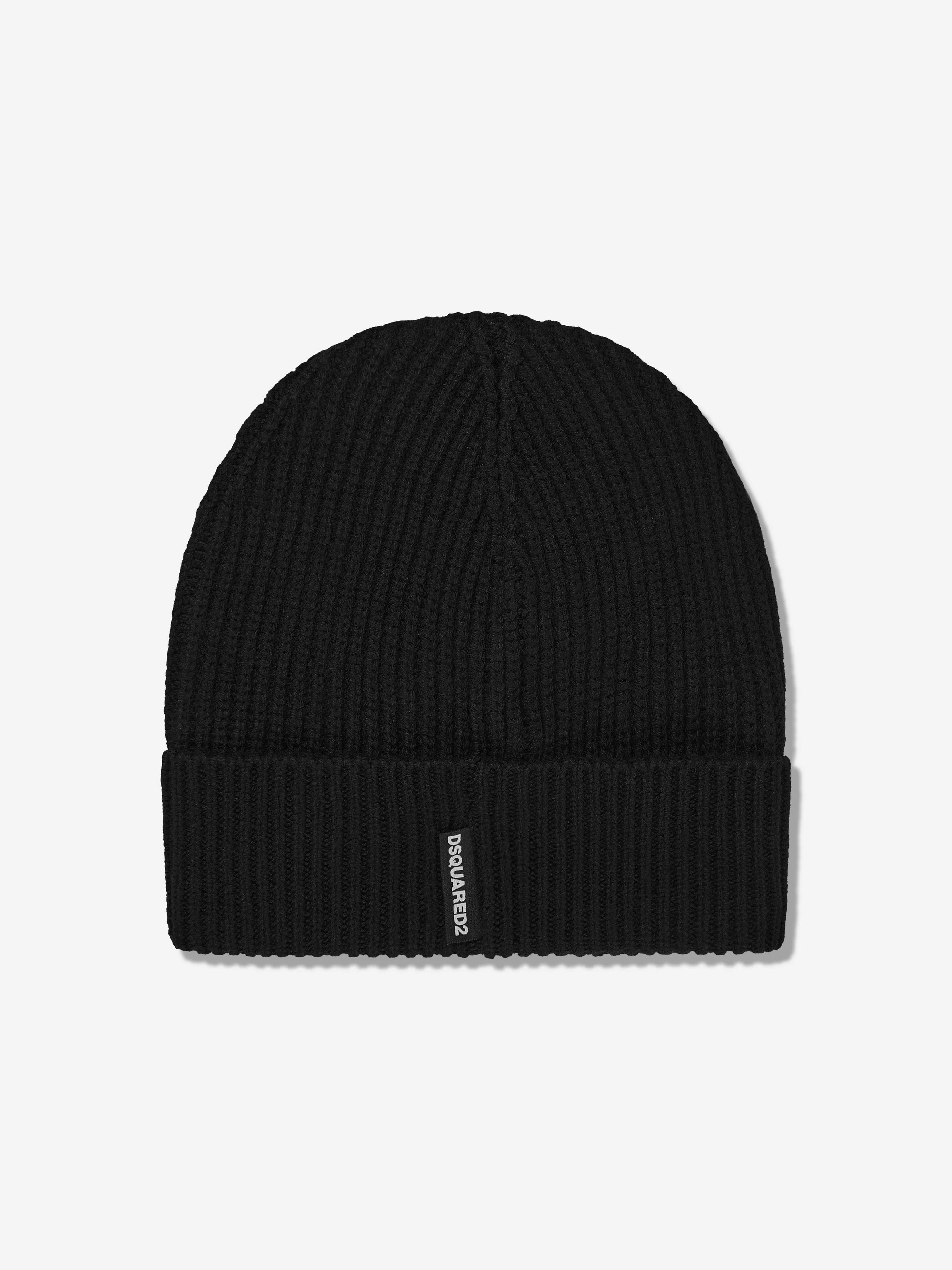 Dsquared2 Kids Icon Beanie Hat in Black
