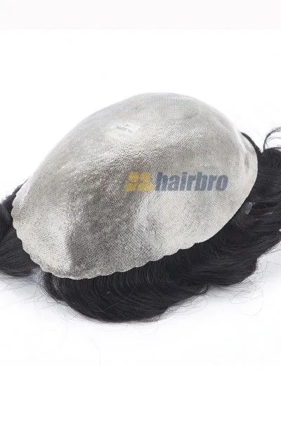 Durable 0.15mm Full Transparent Poly Hair Replacement System