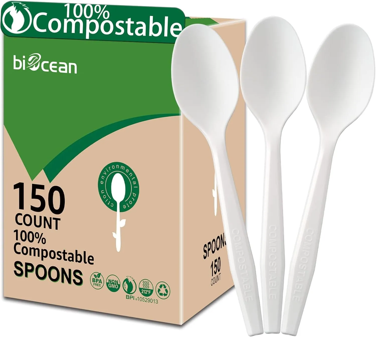 Eco-Friendly Corn Starch Cutlery Set: 100% Compostable & Durable