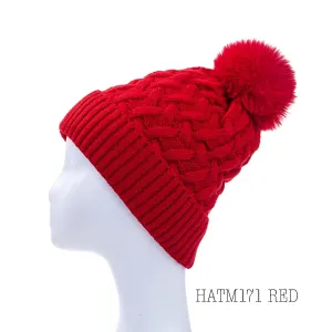 Fleece lined Beanie Red