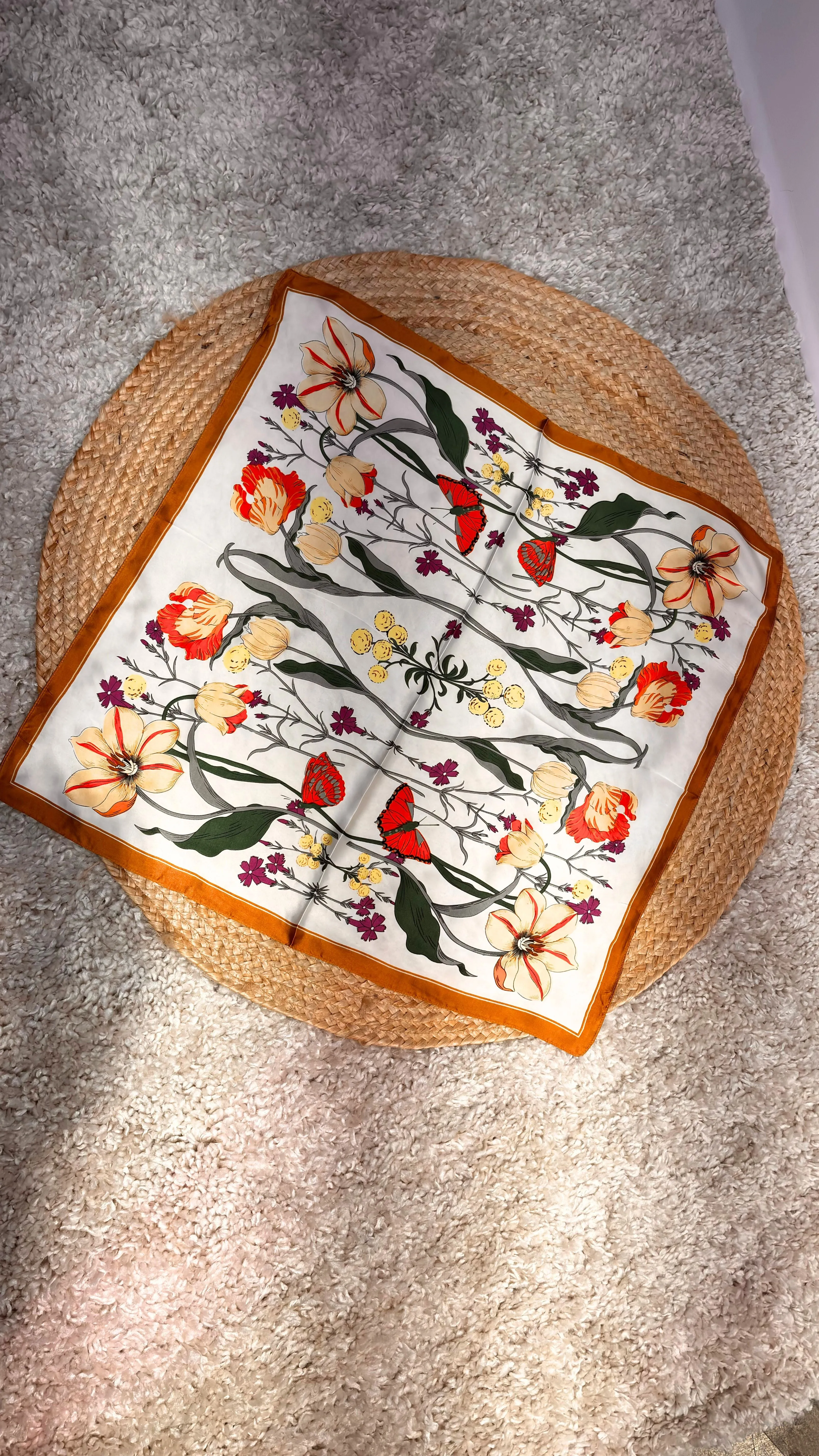 Floral Print Scarf