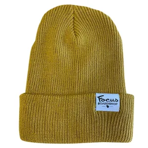 Focus Boardshop Woven Label Perfect Knit Acrylic Beanie