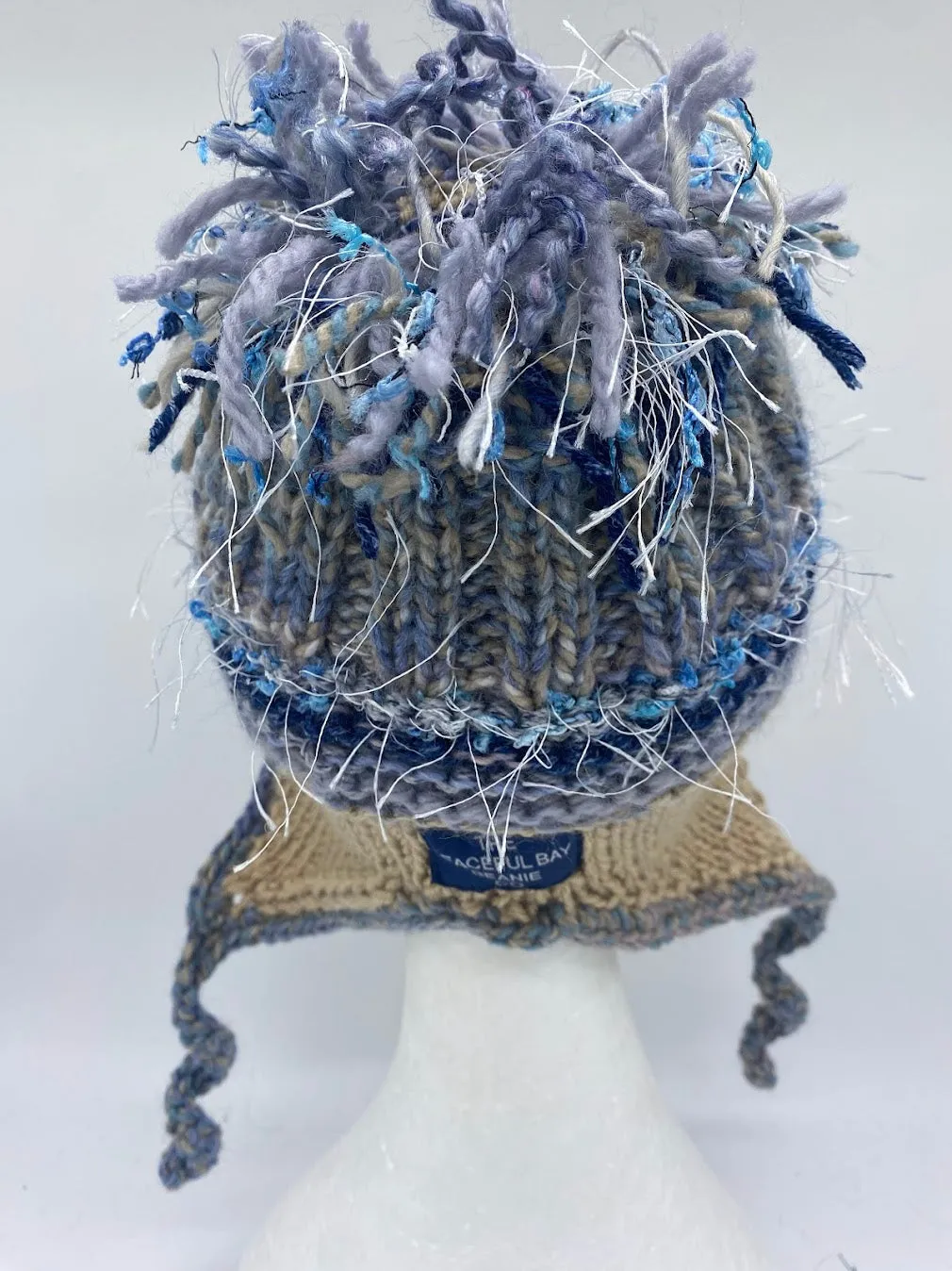 FOOF BEANIE -blue/brown/medium