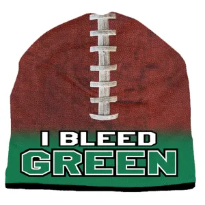 Green And White Football State Pride Beanie