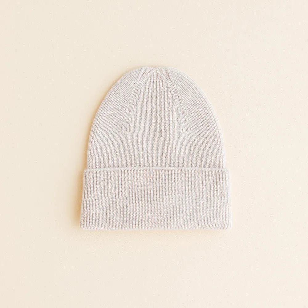 Hvid - Newborn beanie - 100% Merino wool