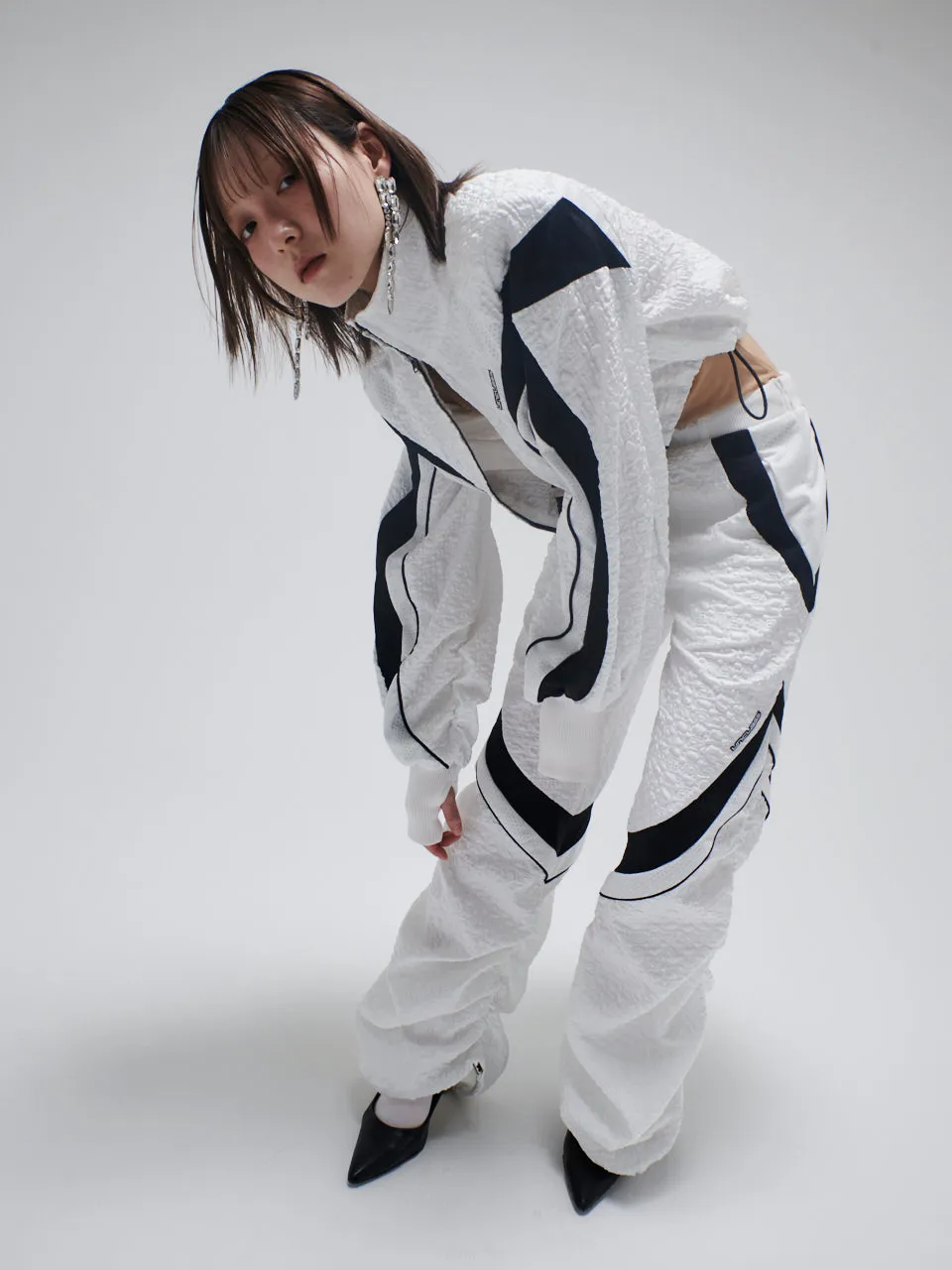 Jacquard Track Pants(White)