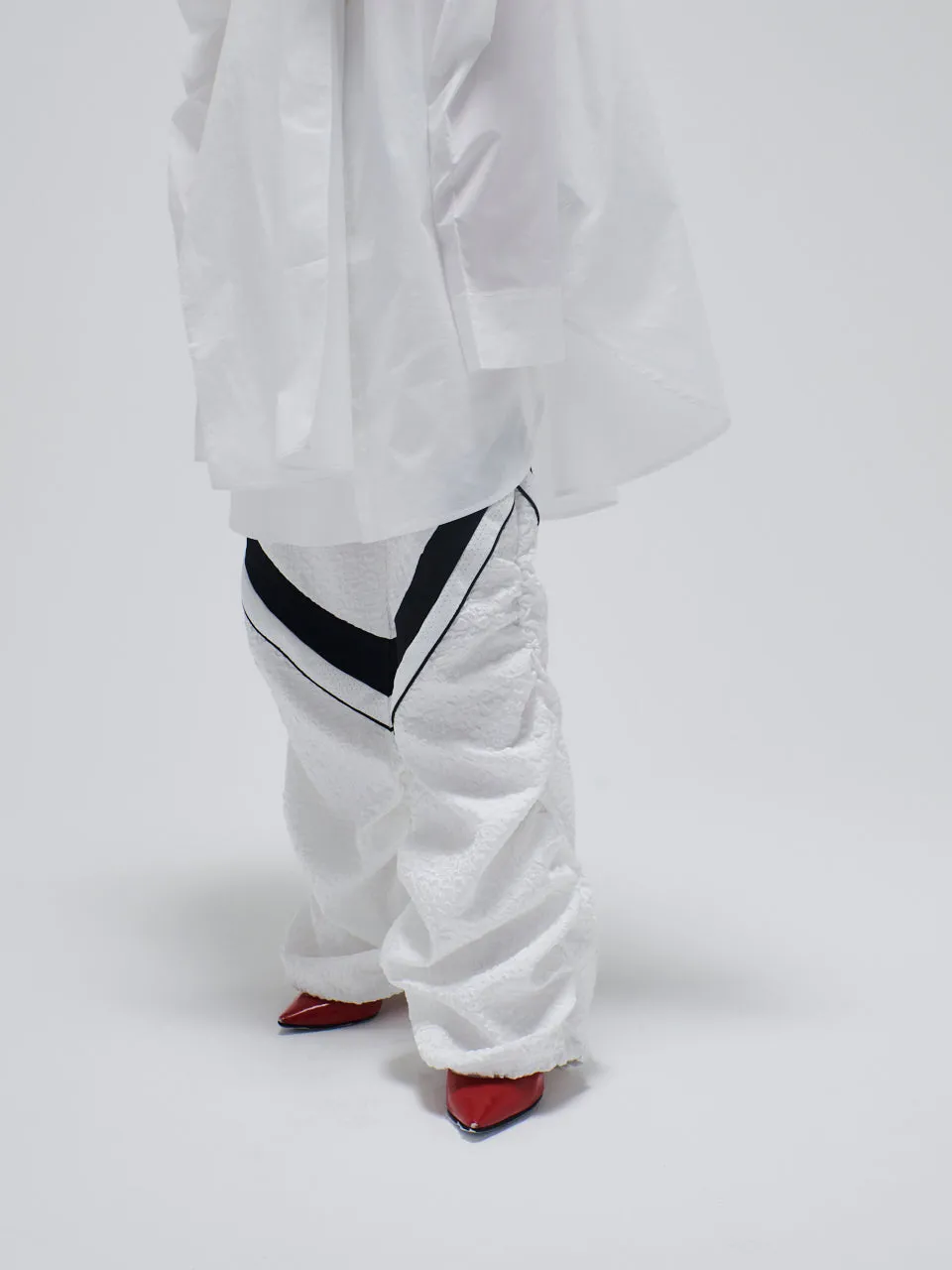 Jacquard Track Pants(White)