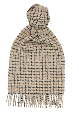 Joshua Ellis Plain 100% Cashmere Scarf Platinum, Greenblack
