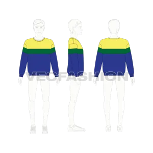 Kids Boys Panelled Sweatshirt
