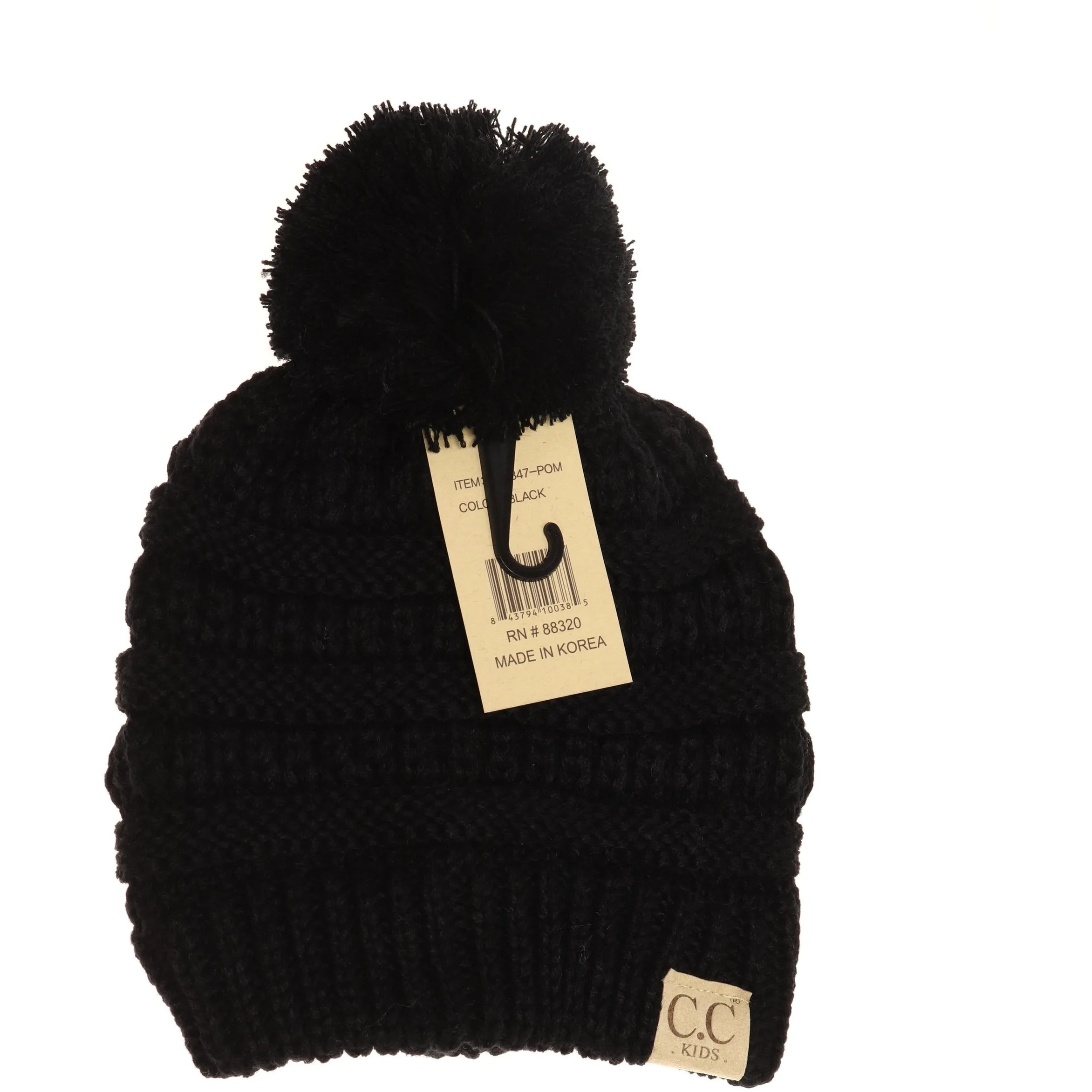 Kids Pom CC Beanies