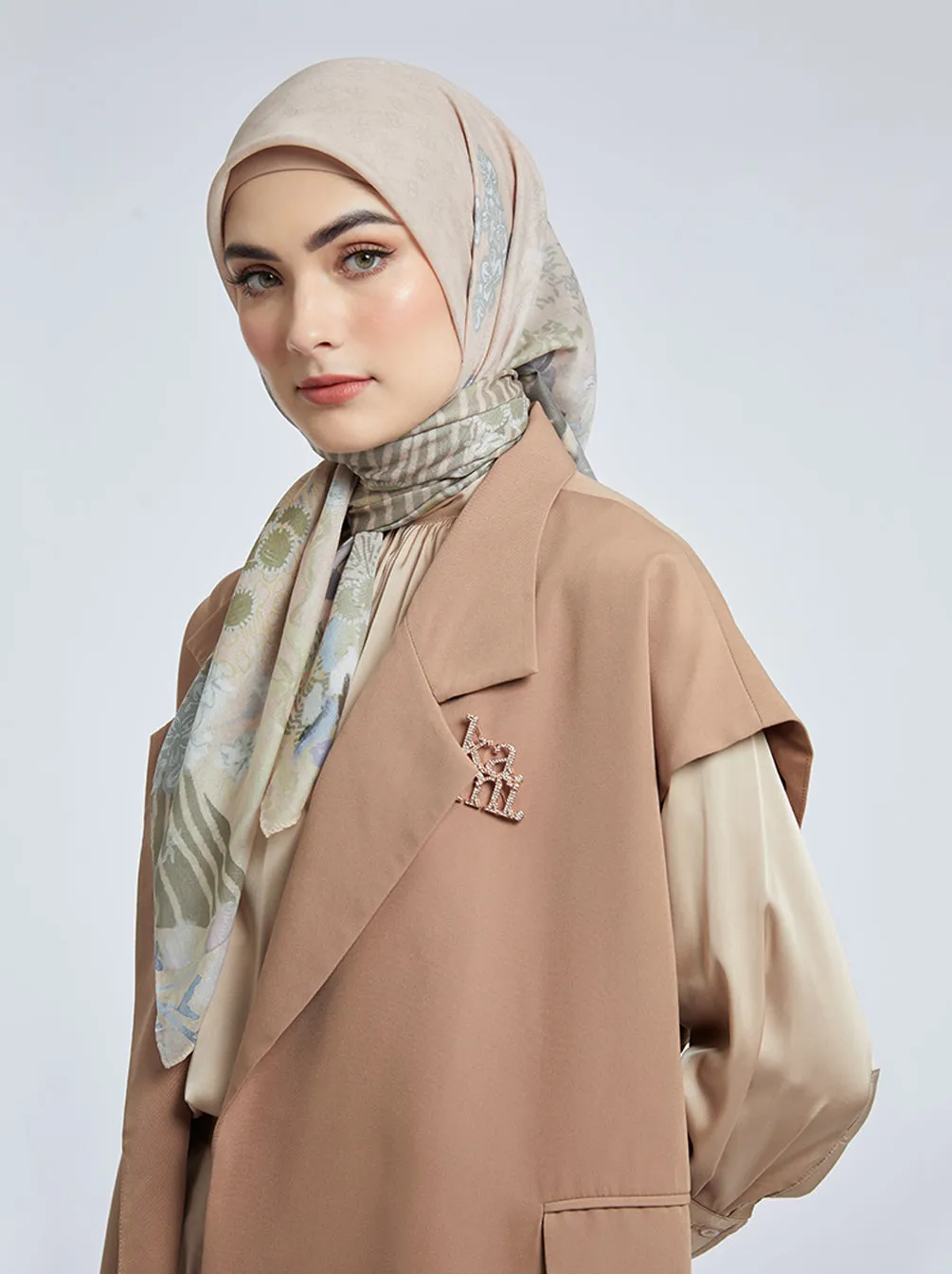 KIMMONIA SIGNATURE SCARF PEACH TAFFY