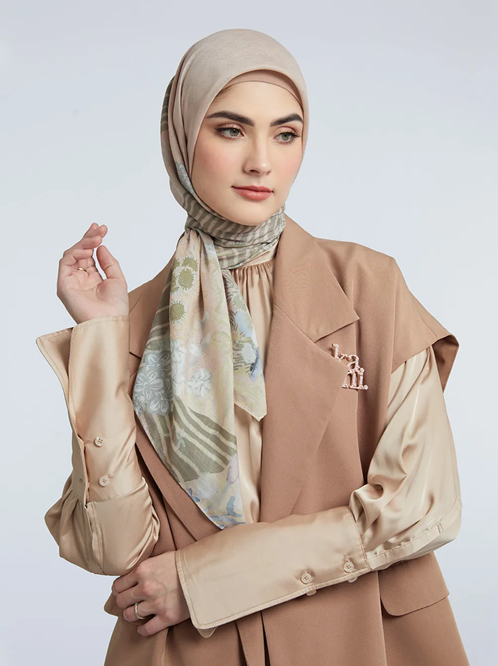 KIMMONIA SIGNATURE SCARF PEACH TAFFY
