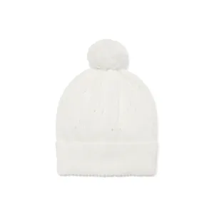 Knit Beanie | Pointelle Ivory