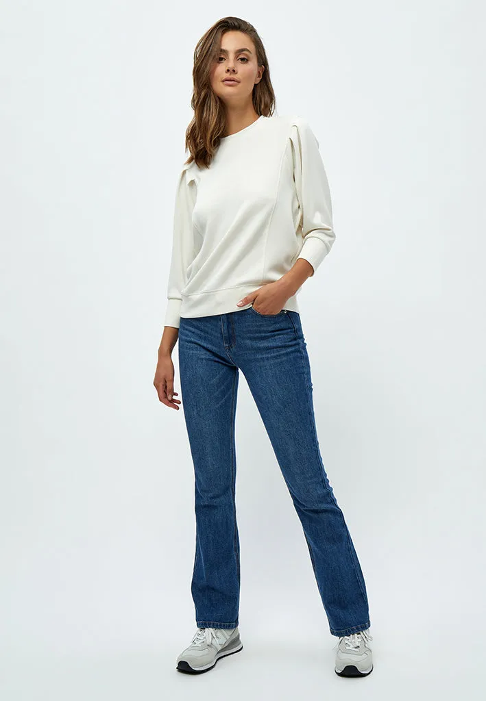 Laila 3/4 Sleeve Sweat - Cloud Dancer