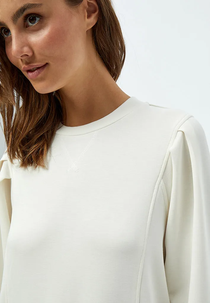 Laila 3/4 Sleeve Sweat - Cloud Dancer