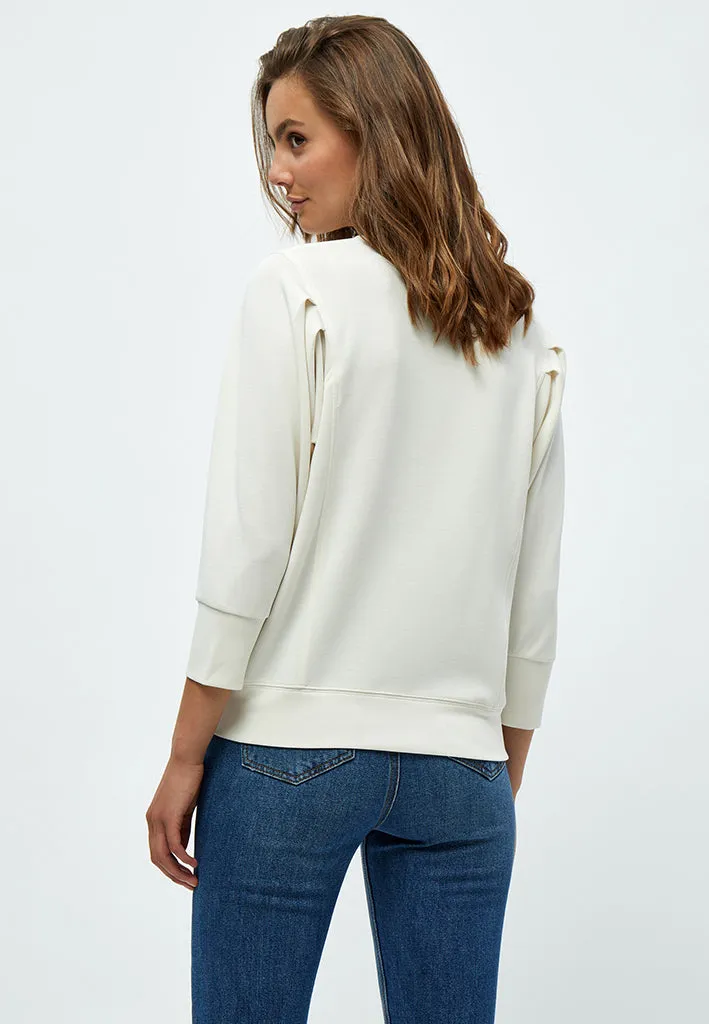 Laila 3/4 Sleeve Sweat - Cloud Dancer