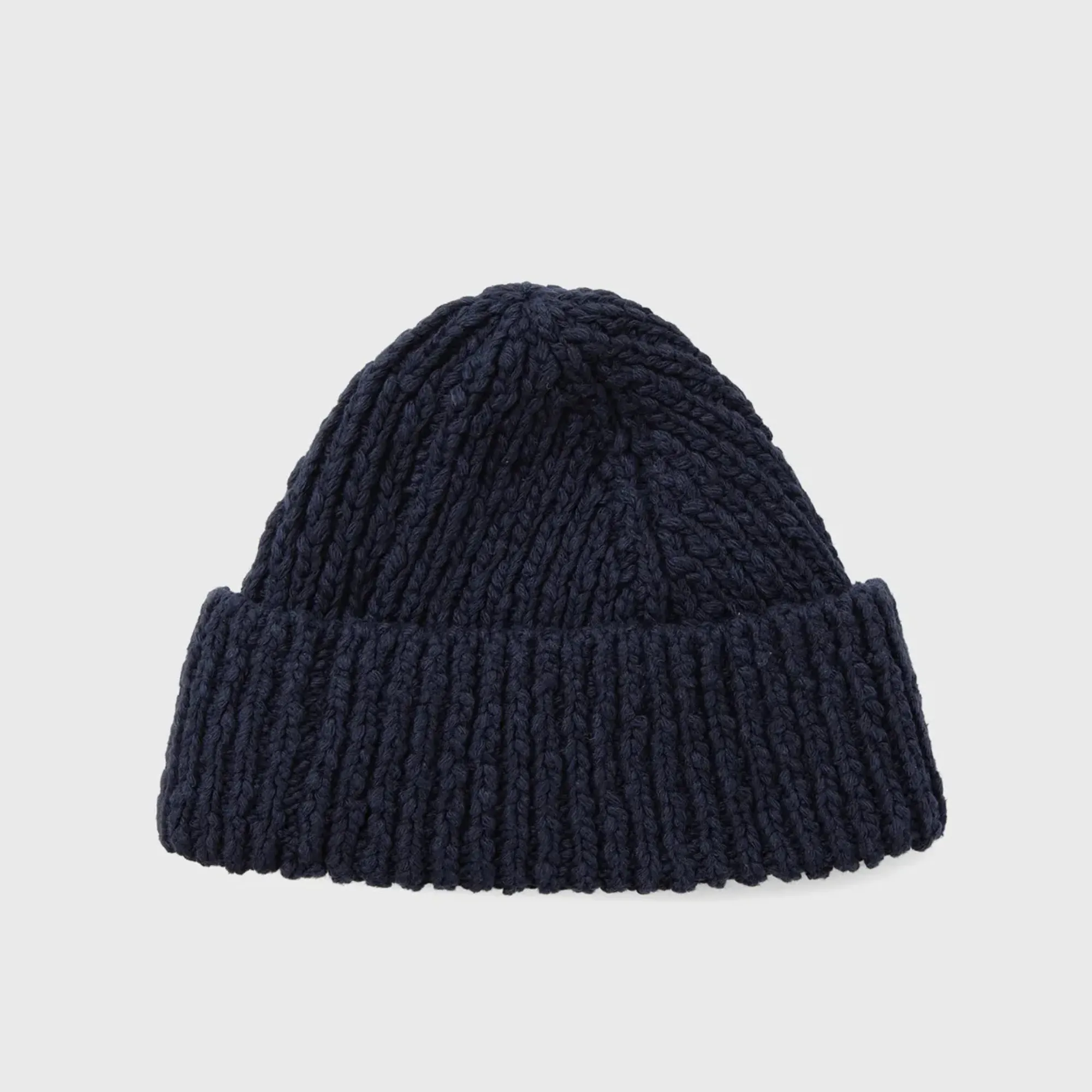 Les Deux Dark Navy Errol Cotton Beanie