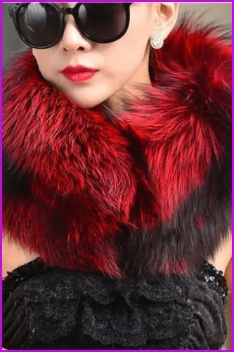 Luxury 100% Real Genuine Fox Fur Scarf