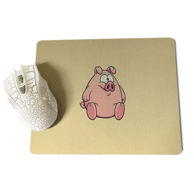 MaiYaCa  Piggy Anti-Slip Durable Silicone Computermats Size for 18x22x0.2cm Gaming Mousepads