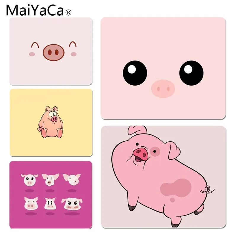 MaiYaCa  Piggy Anti-Slip Durable Silicone Computermats Size for 18x22x0.2cm Gaming Mousepads
