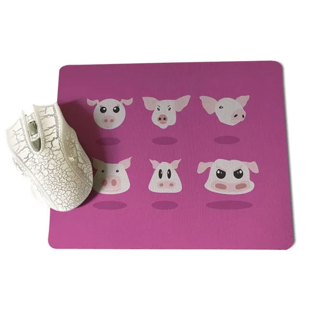 MaiYaCa  Piggy Anti-Slip Durable Silicone Computermats Size for 18x22x0.2cm Gaming Mousepads