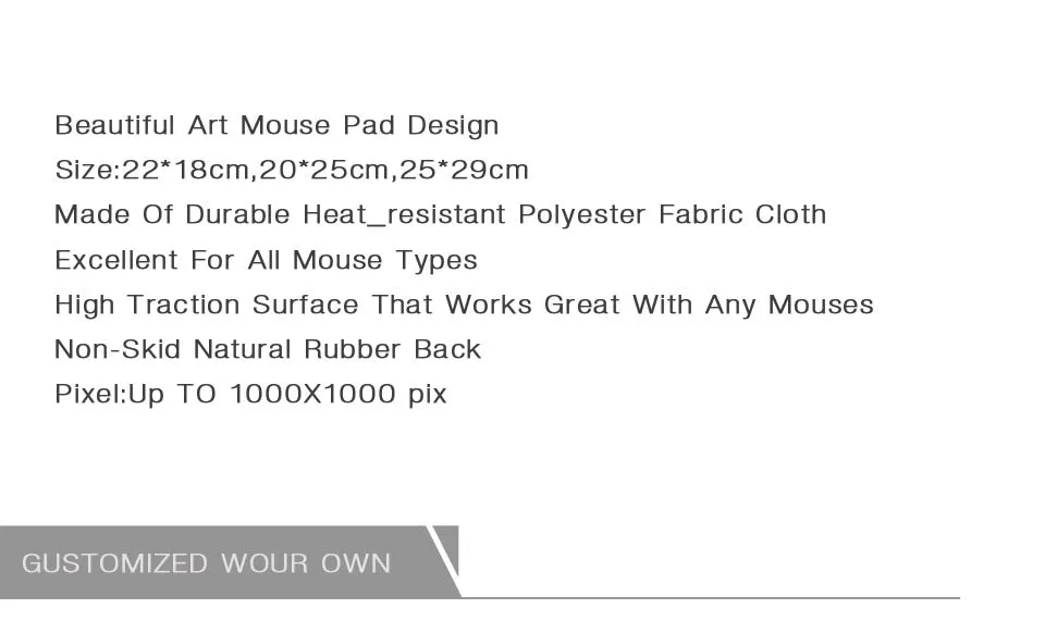 MaiYaCa  Piggy Anti-Slip Durable Silicone Computermats Size for 18x22x0.2cm Gaming Mousepads