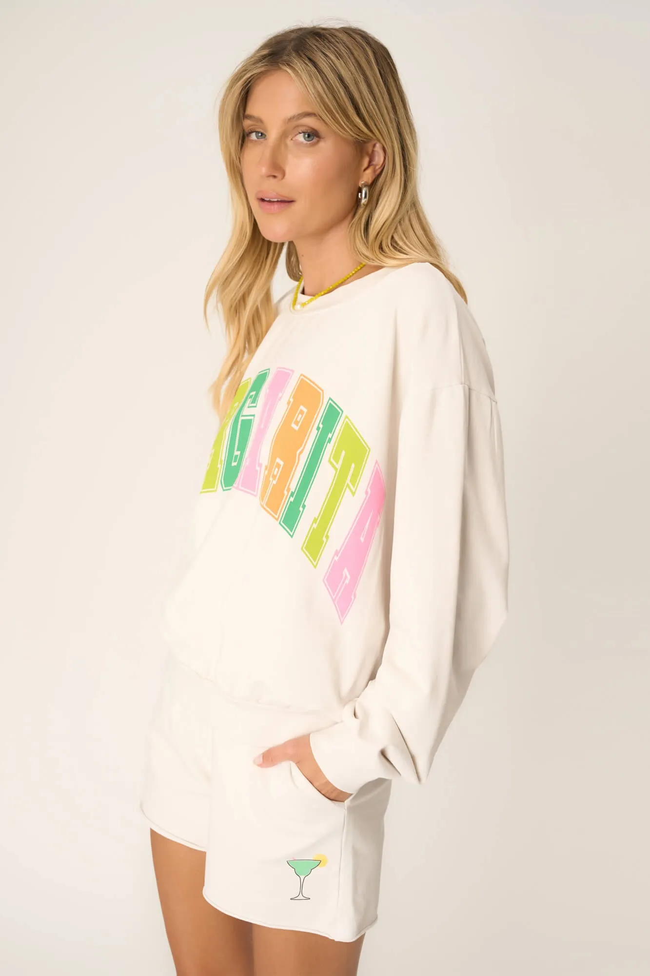 Margarita Sweatshirt - Vintage White